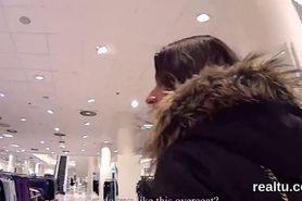 Enchanting czech nympho was seduced in the mall and nailed in pov