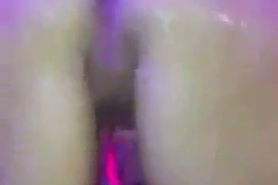 Perfect teen with oiled ass in nightclub