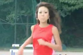 Asian amateur in nude track and field part5
