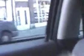 Hot Blonde Sucks Bf In A Car