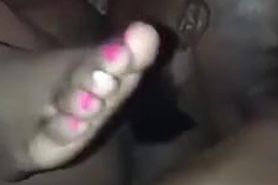 Jamaican licking and sucking on wet juicy clit homemade
