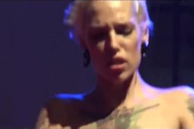 lesbian fisting on public stage