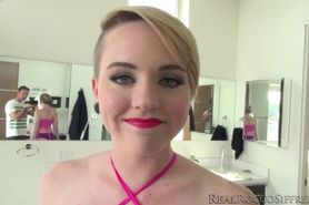 Hot Mileys pink pussy gets dominated sex with huge cock Rocco while gasping