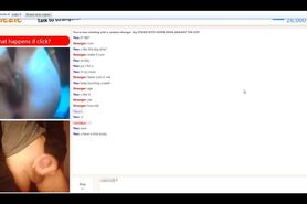 Omegle girls pleased to see my cock and watch me cum (With Chat)