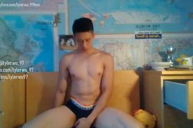 Lush toy chaturbate show with young asian guy Tyler Wu