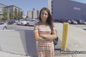 Latina teen pussy pick up in public