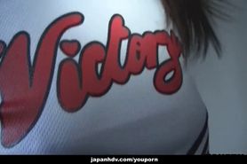 Japanese cheerleader, Tomomi Matsuda had sex uncensored
