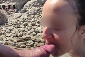 PUBLIC PISS MOUTH and ANAL BY THE SEA. HOLYDAY 2020 UNICPORN COUPLE