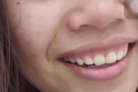Vietnamese teen can’t stop smiling after seeing boyfriends dick
