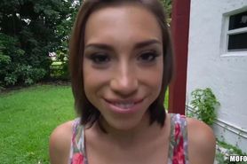 MOFOS - Sex-Obsessed Amber Fucked Outside