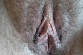 I cum on her pussy lips,but she pushed all my cum inside her fertile pussy!