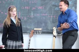 InnocentHigh- Cute Redhead fucks her teacher