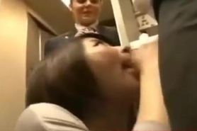 Stewardess fucked by passenger