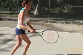Aunt Judy's - Mimi Masturbates After Playing Tennis