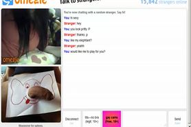 masturbating for sexy curvey girl on omegle