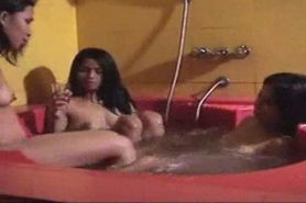 Rub A Dub Dub Three Desi's In A Tub ( LOL ) Lesbian