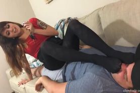 raquel roper punk rock step daughter gets what she wants with stinky feet