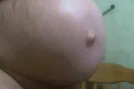 ugly preggo pigg in webcam