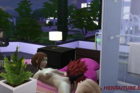 Red Riot Fucks Uraraka in her room and cum inside - Boku no hero Hentai