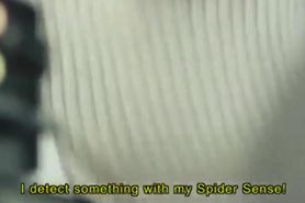 Japan Spiderman Paralyzed and Hypnotized by bee