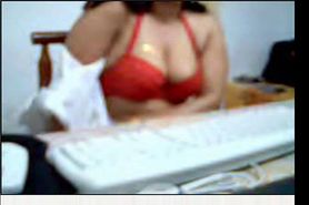 indian woman in office cam