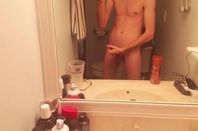 Twink Shows Off in Bathroom