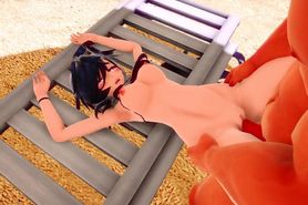 (MMD Sex) Nisha Labyrinth Beach Slut (elsword) (Submitted by kayze)