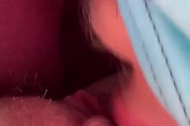 Young couple has hot sex in the woods while camping