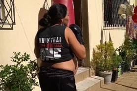 Maria da silva - Huge 38 month pregnant belly boxing