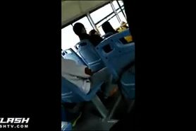 Cum on Asian Teen on Bus