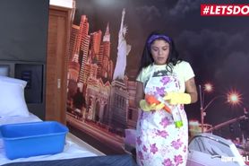 LETSDOEIT - Colombian Maid Twerks her Ass At Work On a BBC