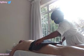 South African Massage Room Hidden Camera Surprise Happy Ending