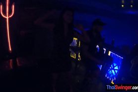 After clubbing amateur Asian girlfriend put on a show for her boyfriend