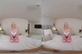 VRConk Hot Blonde Cheerleader Cheers Your Cock Up VR Porn