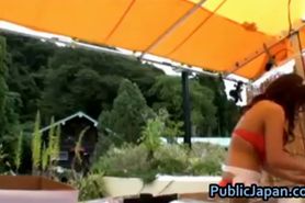 Asian babe is kinky and enjoys public part6 - video 2