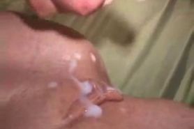 Perfect amateur cumshot and creampie