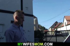 he caught playing with busty girlfriends blonde beautiful milf