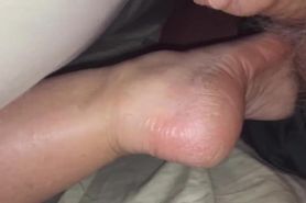 I slip into bed with Ann for some Foot Fun