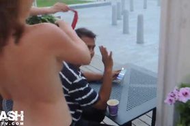 3 Nude Teens Spanking in Public