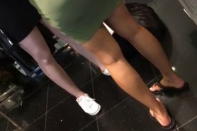 Sexy Whore in Tight Dress Big Ass Cuter Feet