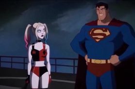 Harley Quinn BALLBUSTING Superman - bat swing in the balls - INCREDIBLE SCENE - nutshot, nut shots