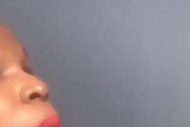 milf ebony girlfriend sucking dick on cam