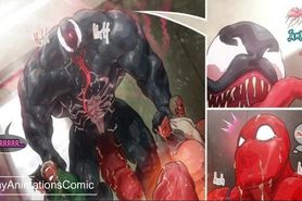 Hentai Yaoi Gay Rough Bara - Spiderman And Venom - Gay Anime