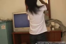 Asian girl strips her lingerie off part5