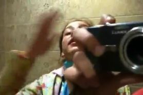 Petite Natasha girl naked at toilet - video 3