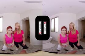 VRCosplayX Beth And Summer Caught You Masturbating Before Wild Threesome