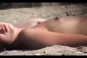 Horny tits - beach voyeur video