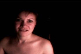 Russian girl shows small titties on chatroulette