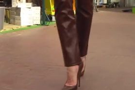 Lady Pantera - latex, leather, corset & high heels - 620