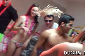 Mouthwatering dorm party - video 12
